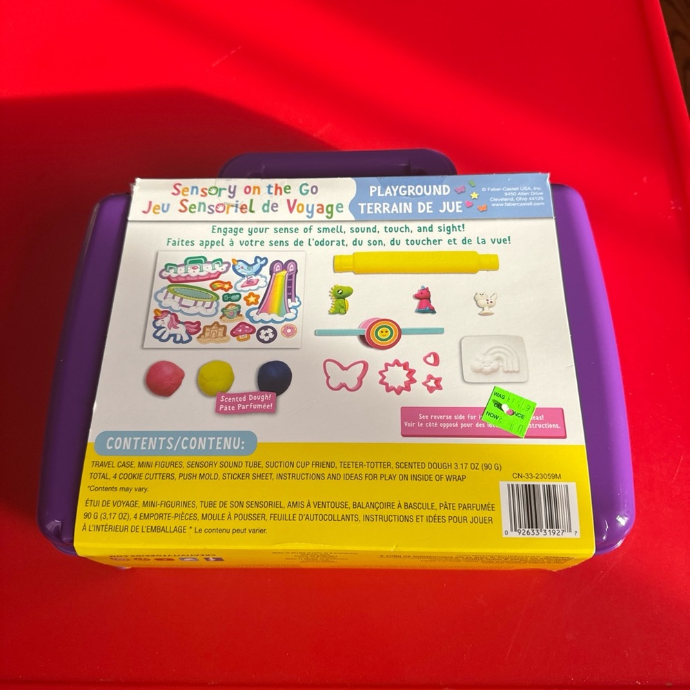 Sensory on The Go Set By Creativity for Kids Playground  Scented Ply dough3+ NIB